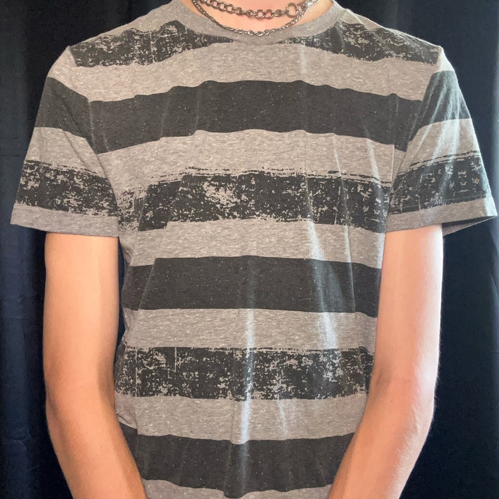 Shaun white Gray Striped kids XL T-Shirt